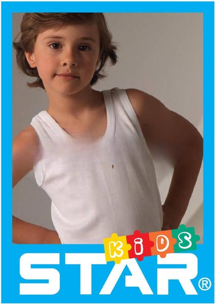3 Lü Erkek Çocuk Saf Pamuk Atlet
