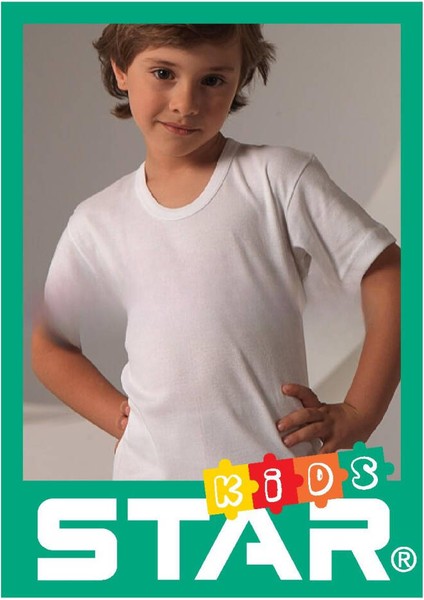 3 Lü Erkek Çocuk Saf Pamuk Açık Yaka T-Shirt ( Fanila ) fiyatları