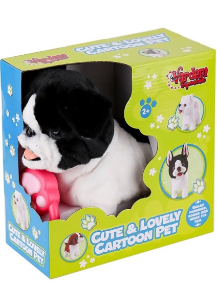 PR66308-25T Tasmalı Yürüyen Peluş Fransız Köpeği