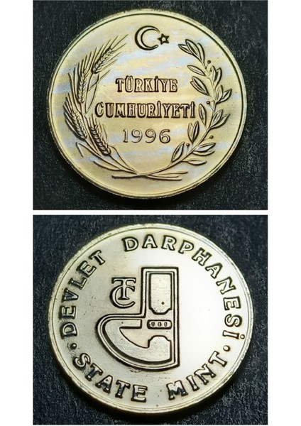 39963683A4BCD304CF 1996 Darphane Tedavül Setinden Çil Darphane Jetonu