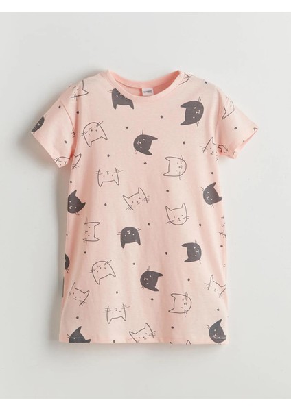 Lcw Kids Bisiklet Yaka Kız Çocuk Gecelik (S5)