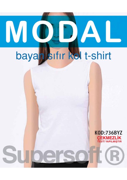 3 Lü Kadın Sıfır Kol Sıfır Yaka T-Shirt