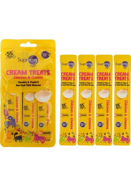 Sıvı Kedi Ödül Maması Tavuklu & Peynirli 4X14 gr fiyatları