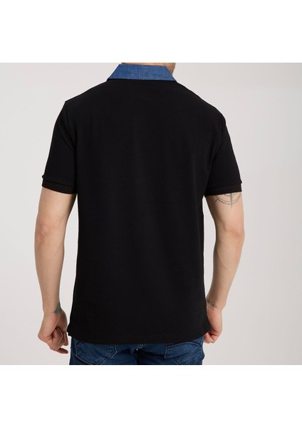 Polo Mono Yaka Siyah Regular Fit fiyatları
