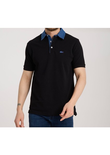 Polo Mono Yaka Siyah Regular Fit modelleri
