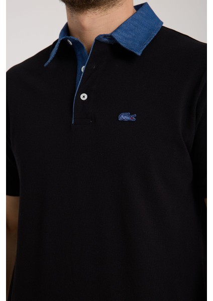 Polo Mono Yaka Siyah Regular Fit fırsatları
