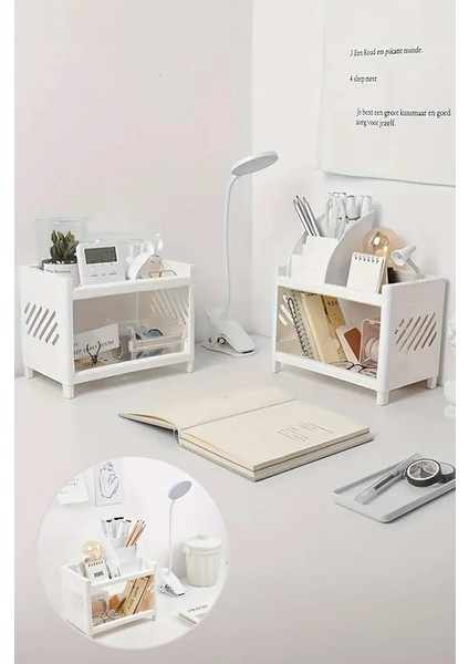 Organizer Katlı Masaüstü Raf - Katlı Organizer - 2 Raf Beyaz modelleri