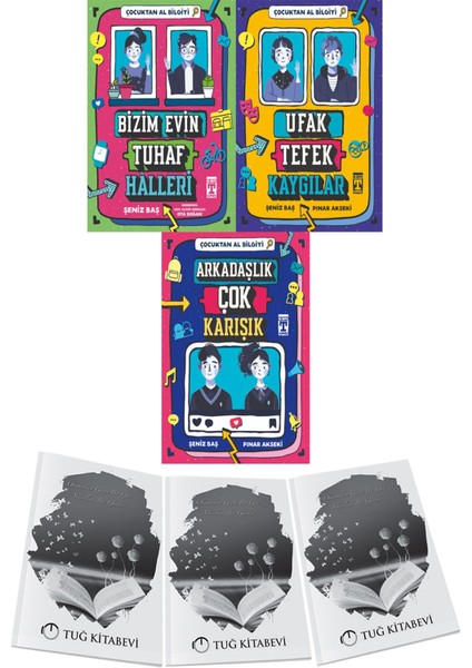 Çocuktan Al Bilgiyi Bizim Evin Tuhaf Halleri-Ufak Tefek Kaygılar-Arkadaşlık Çok Karışık 3lü Set + Hediyeli