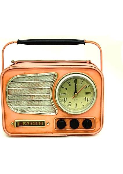 Dekoratif Metal Radyo Saat