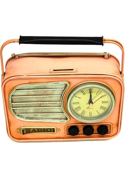 Dekoratif Metal Radyo Saat