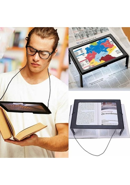 LED Işıklı Kitap Okuma Büyüteç