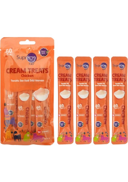 Supreme Sıvı Kedi Ödül Maması Tavuklu 4X14 gr 8628 fiyatları