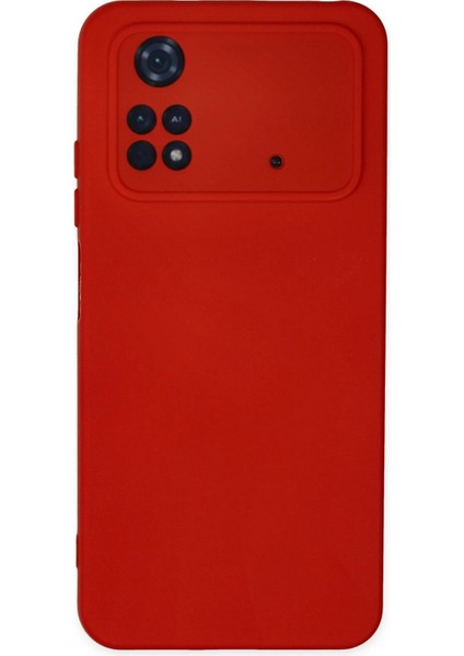 Xiaomi Poco M4 Pro 4g Kılıf Nano Içi Kadife Silikon - Kırmızı Dpmah