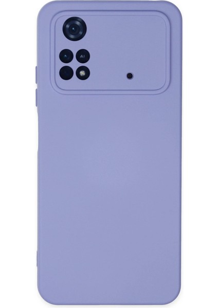 Xiaomi Poco M4 Pro 4g Kılıf Nano Içi Kadife Silikon - Lila Dpmah