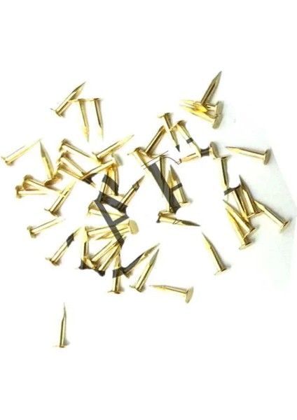 Klips, Menteşe, Ayağı Çivisi 7mm Çelik - Sarı 100GR