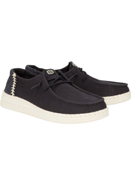 43681 Wendy Espadrille Woven Siyah Kadın Ayakkabı