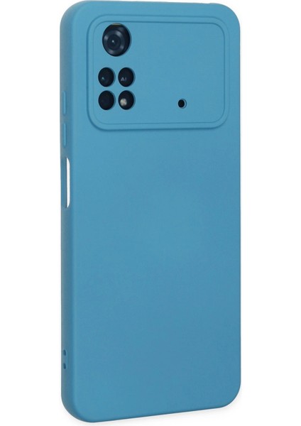 Xiaomi Poco M4 Pro 4g Kılıf Nano Içi Kadife Silikon - Mavi Dpmah