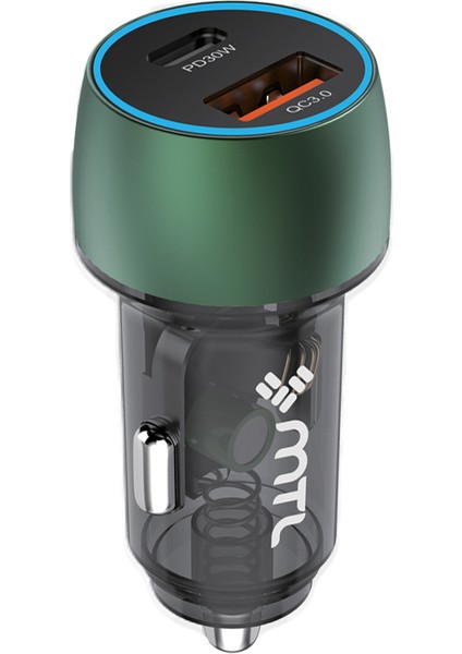 Araç Şarj Cihazı 48 w Pd + qc 3.0 Çift Çıkışlı – Type‑c pd 30 w & Usb‑a 18 w MT1832