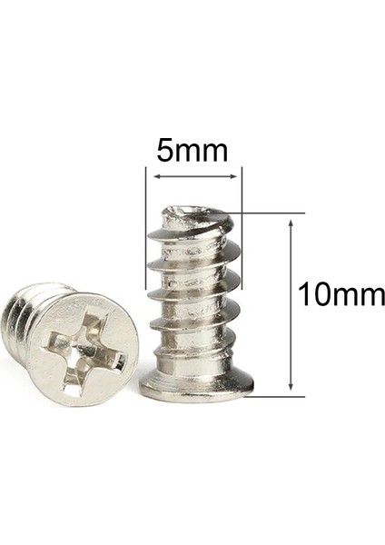 100 Adet - M5X10 Kasa Fanı Vidası - Bilgisayar Fan Montaj Vidası