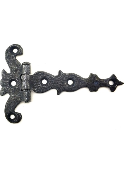 Antika Tarz Dekoratif Pirinç Kuyruklu Kelebek Menteşe - 63X100 Mm, Oksit