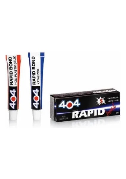 404 Plastik Çelik Rapid Bond Hızlı Yapıştırıcı 16GR - Şeffaf