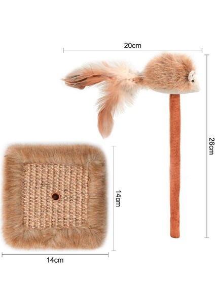 Sesli Oyuncaklı Kedi Tırmalama Tahtası