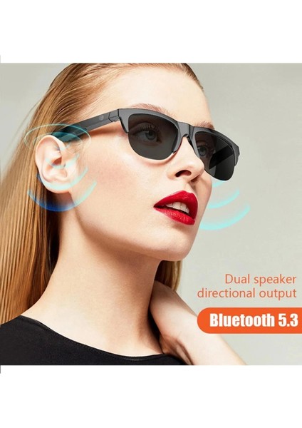 Bluetoothlu Güneş Gözlüğü Kablosuz Işık Geçirmez Akıllı Gözlük Dokunmatik Çift Hoparlörlü
