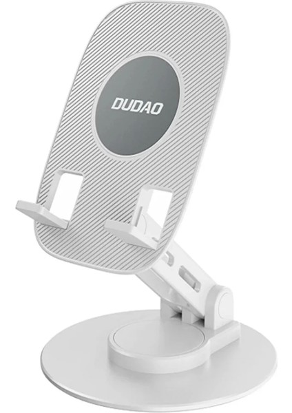 F17S Masaüstü Telefon Tutucu Döner Tabanı Alüminyum Paslanmaz Çelik Katlanabilir