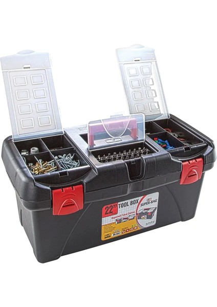 ASR-2048 22 Inç Takım Çantası - Plastik Kilitli