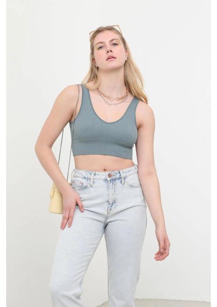 V Yaka Fitilli Büstiyer Mint fiyatları