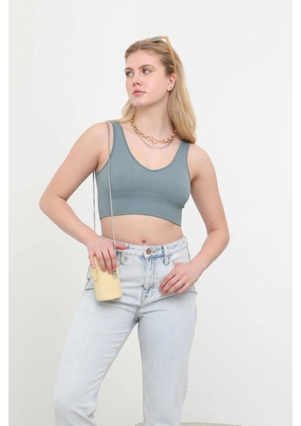 V Yaka Fitilli Büstiyer Mint fırsatları