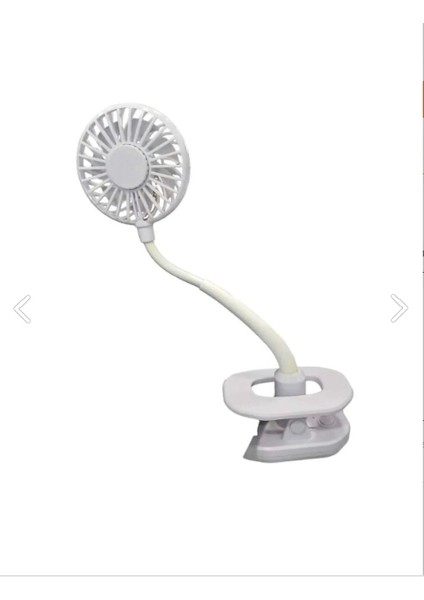 Portatif Işıklı Mini Klipsli Fan
