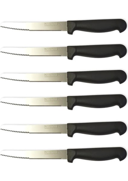 Premont Italyan 6 Lı Tırtıklı + Düz Meyve, Sebze Bıçağı 11,5 cm