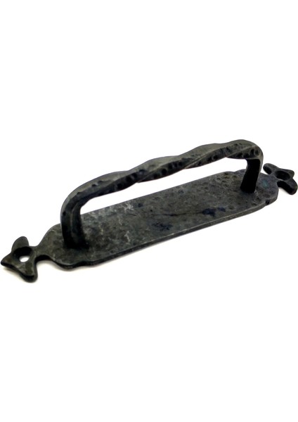 Antika Tarz Dekoratif Pirinç Burgulu Çekme Kol - 205X33 Mm, Oksit