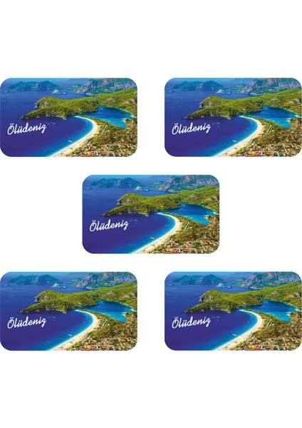 Buzdolabı Magneti - 5 Adet Fethiye - Ölüdeniz Magneti