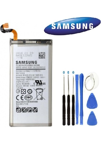 Samsung S8 Plus G955 Batarya Pil EB-BG955ABE+TAMIR Seti
