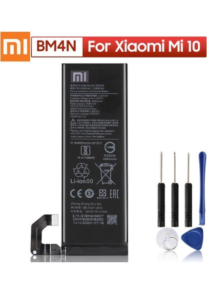 Xiaomi Mi 10 Batarya Pil ve Tamir Seti BM4N 4780 Mah