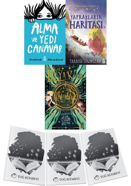 Alma ve Yedi Canavar-Yaprakların Haritası-Yedi Diyar Geçidi 3lü Set + Hediyeli