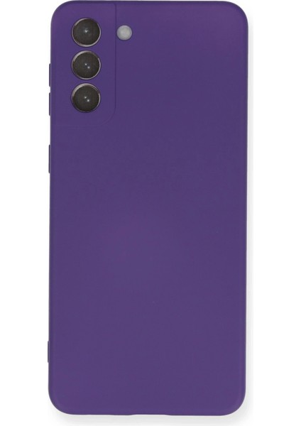 Samsung Galaxy S21 Plus Kılıf Nano Içi Kadife Silikon - Mor Dpmah