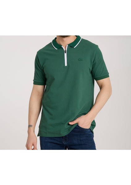 Fermuarlı Yaka Nefti Regular Fit