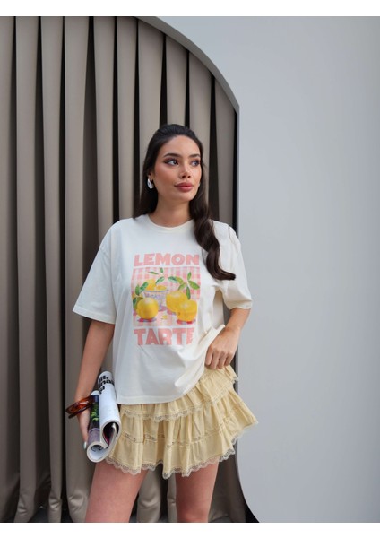 Lemon Tarte Baskı T-Shirt