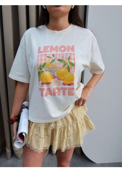Lemon Tarte Baskı T-Shirt
