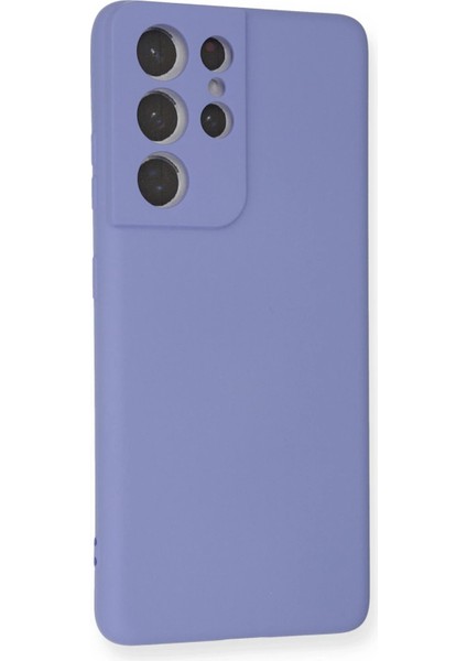 Samsung Galaxy S21 Ultra Kılıf Nano Içi Kadife Silikon - Lila Dpmah fiyatları