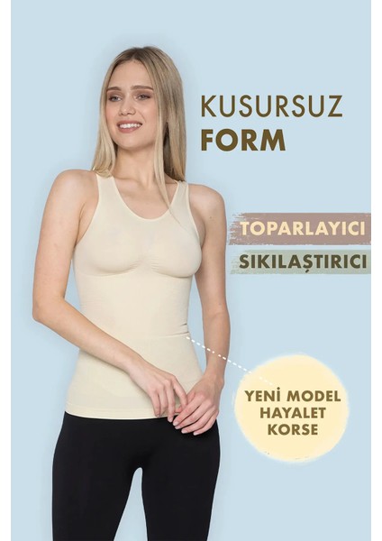 Kadın Atlet Korse Göğüs Göbek Bel Toparlayıcı Sıkilaştırıcı Şekillendirici Iki Beden Inceltici fiyatları