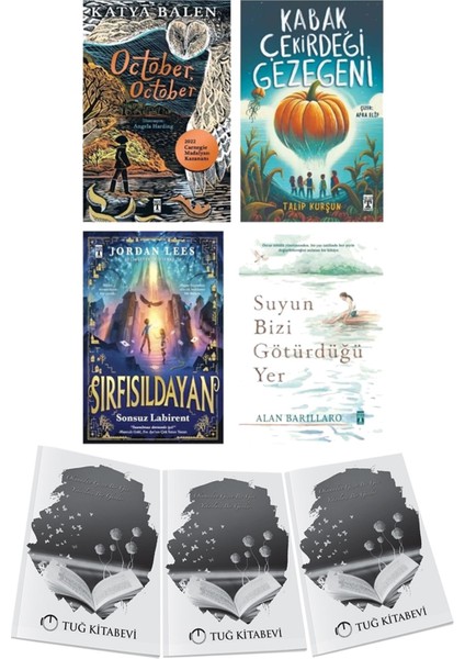 October, October-Kabak Çekirdeği Gezegeni-Sonsuz Labirent Sırfısıldayan 1-Suyun Bizi Götürdüğü Yer 4lü Set + Hediyeli