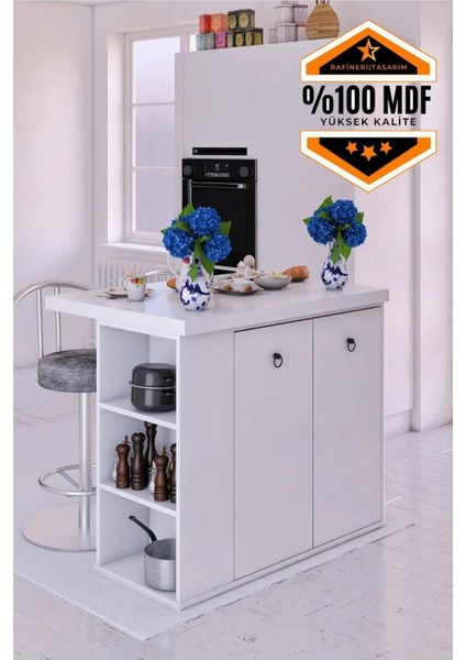Noma Mdf Mutfak Adası Mutfak Dolabı Ada Mutfak Yemek Masası