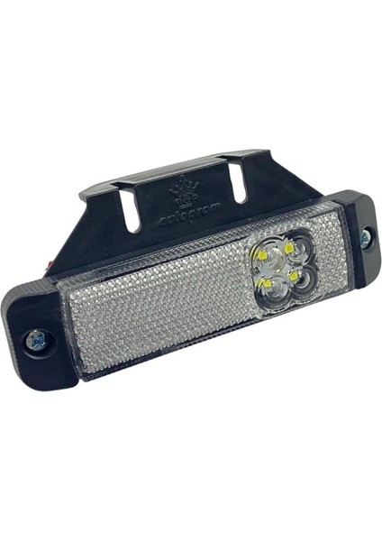 12V-24V Krone Tipi Park Lamba 4-Ledli Braketli (Beyaz)