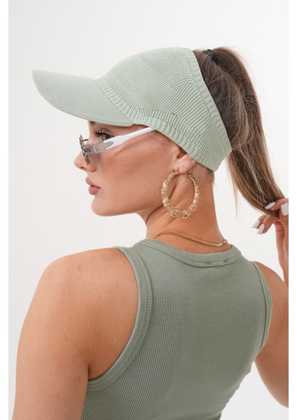 Saç Çıkartmalı Triko Vizör Şapka fırsatları