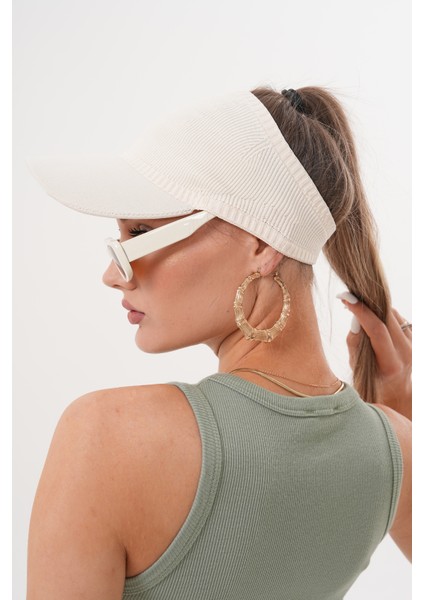 Saç Çıkartmalı Triko Vizör Şapka fiyatları