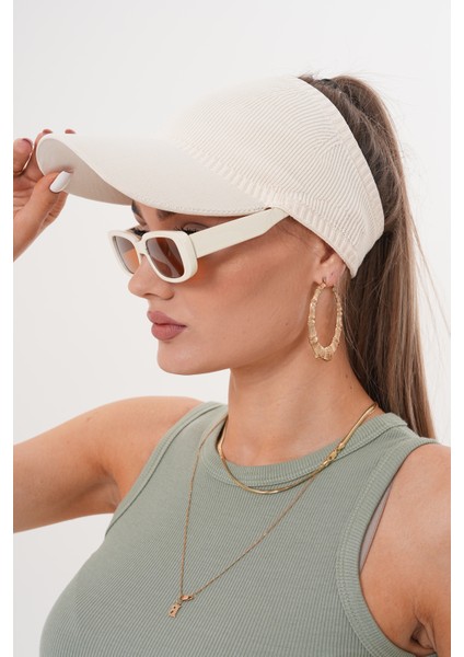 Saç Çıkartmalı Triko Vizör Şapka modelleri